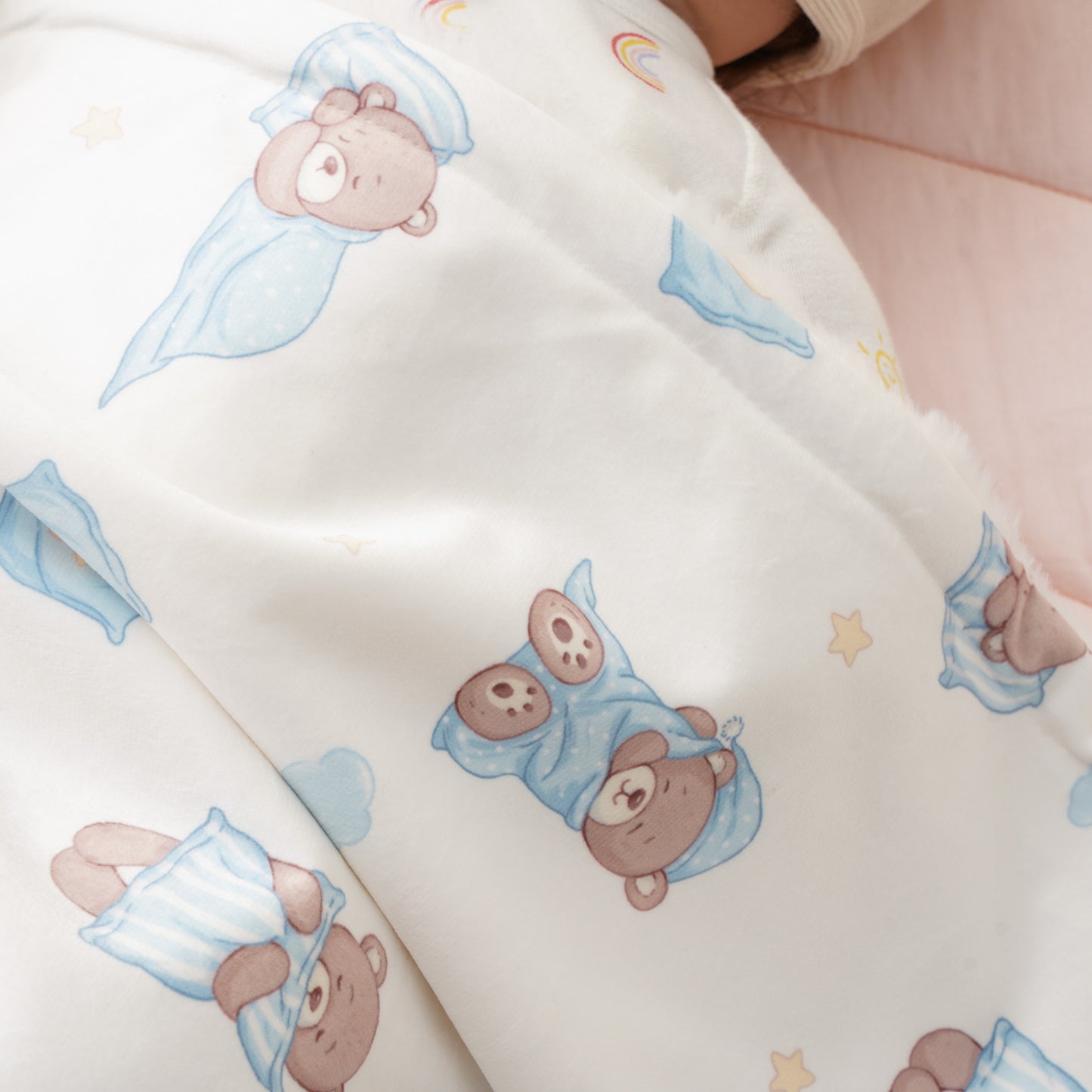 π Blanket/ Dreamy Teddy Nights β Sleepy Bear with Stars