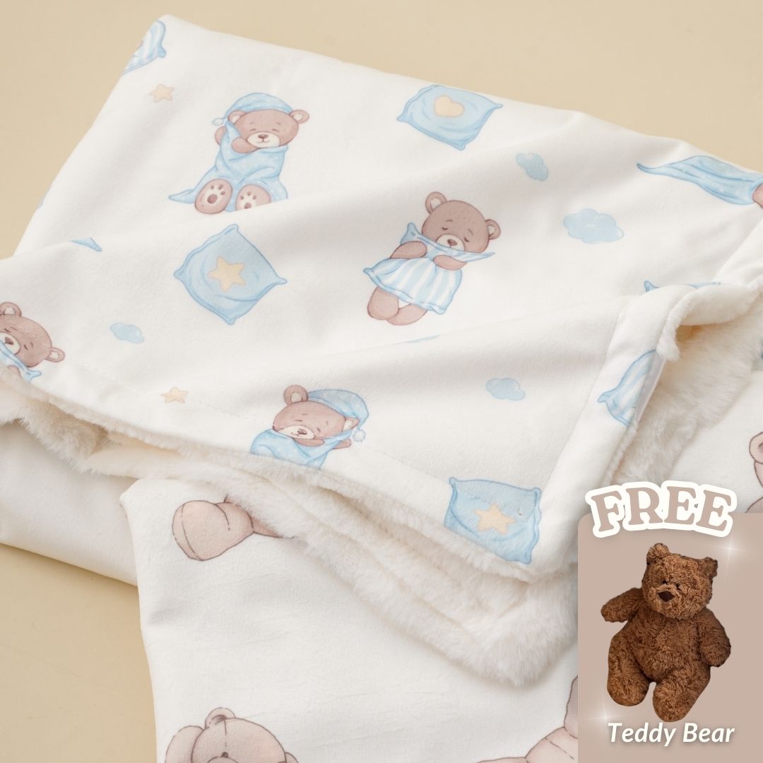 π Blanket/ Dreamy Teddy Nights β Sleepy Bear with Stars