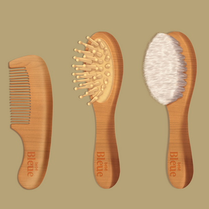 3-in-1 Bamboo Brush Set