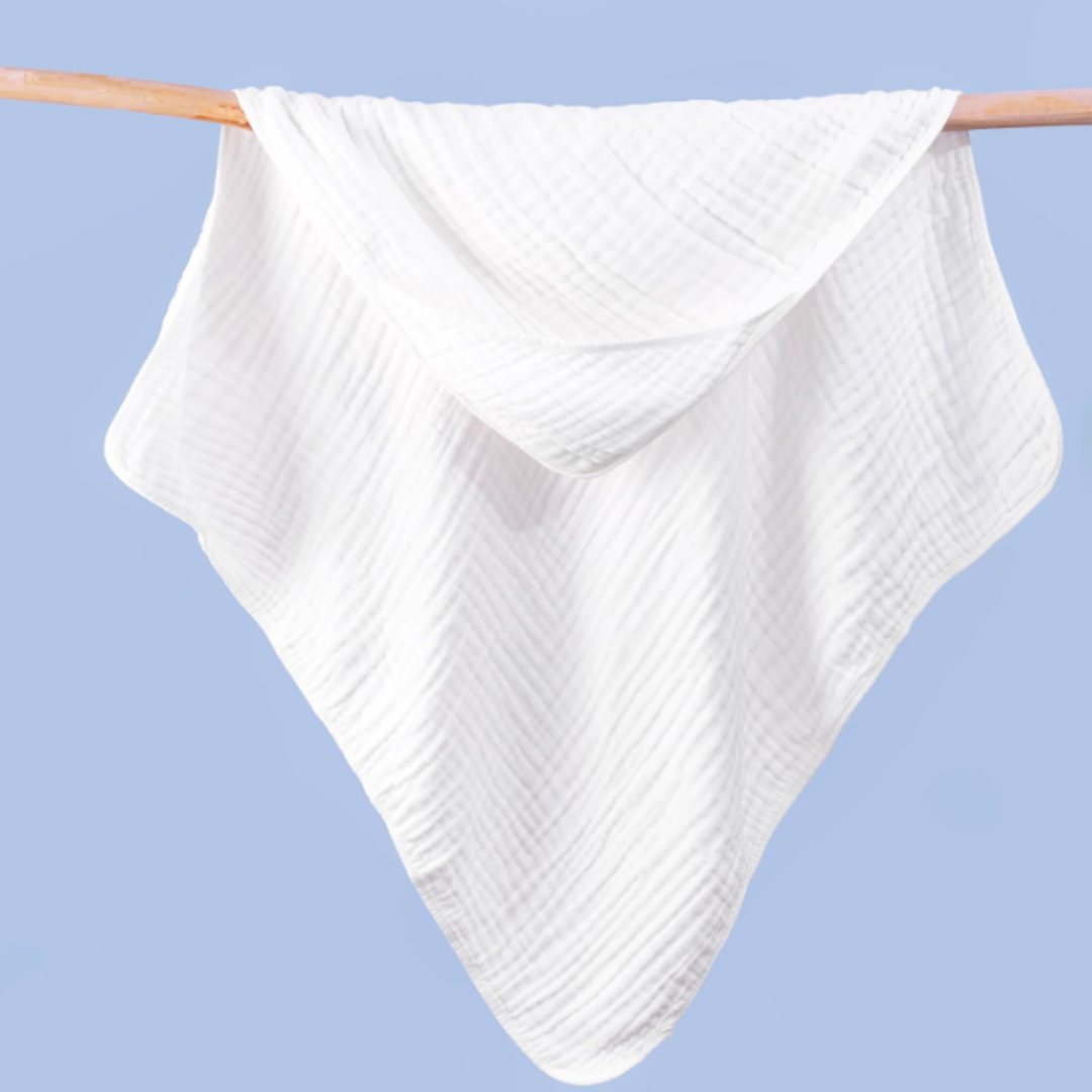 Organic Muslin 100% Cotton - Hooded Towel