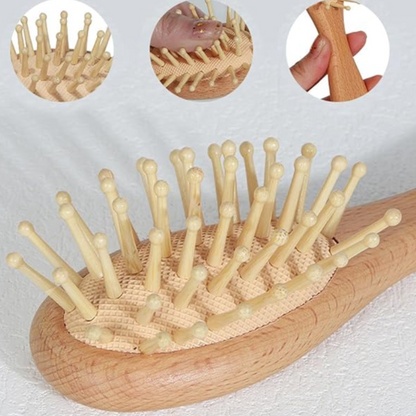 3-in-1 Bamboo Brush Set