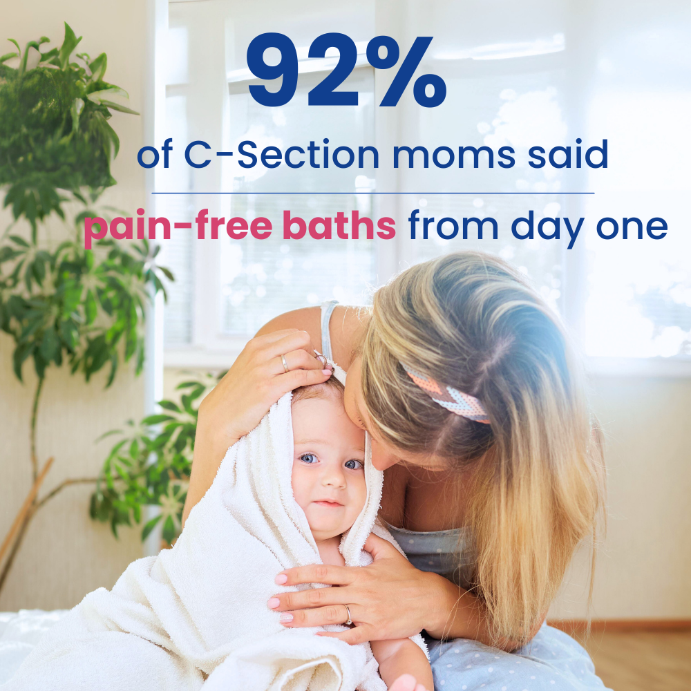 Say goodbye to the plastic tub — hello to a bath, your baby actually enjoys.