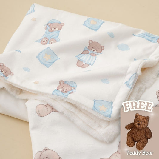 🌙 Dreamy Teddy Nights – Sleepy Bear with Stars