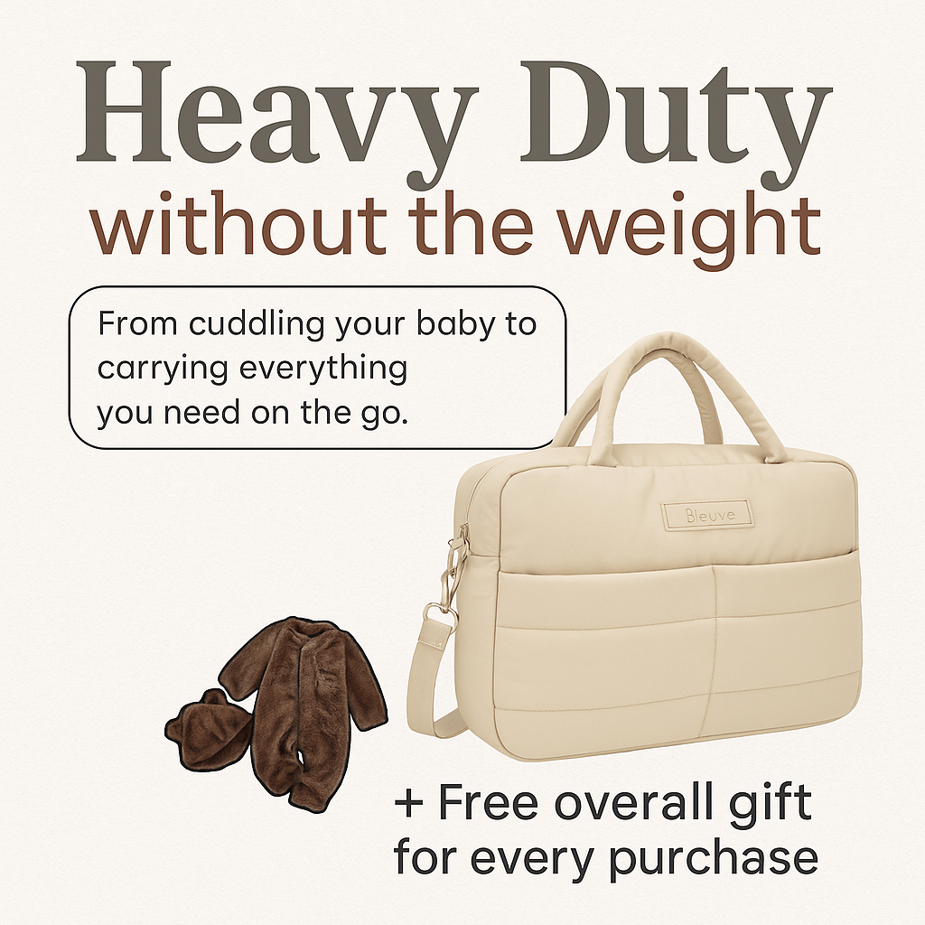 The Bleue Bebe Baby / Nappy Bag - Ivory