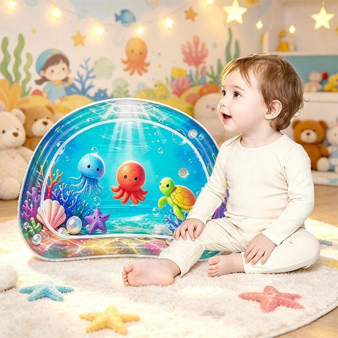 Inflatable Tummy Time Mat Premium Baby Water Play Mat