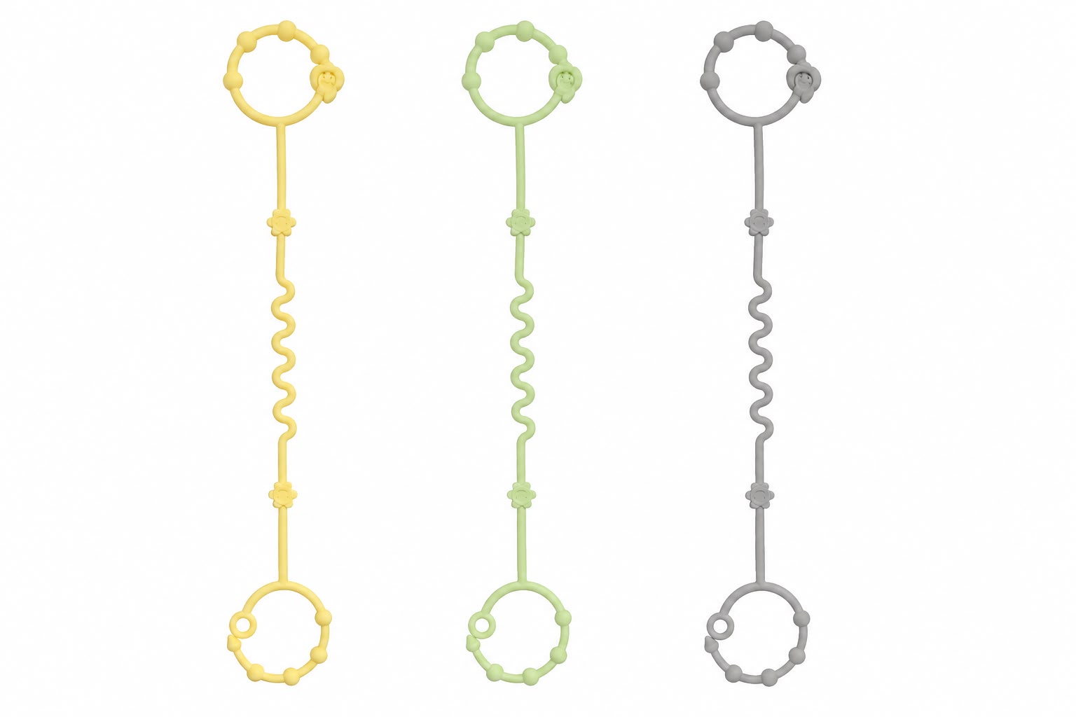3 in 1 Silicone Toy Strap Baby Pacifier Clip Teething Leash Anti Drop Stroller Accessory Toddler Nursing Hanging Rope Flexible Manual
